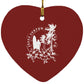 Jesus Surfed Apparel Heart Ornament