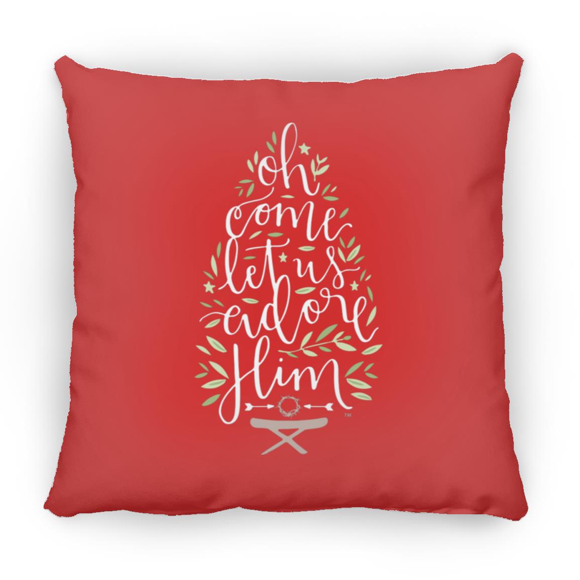 Let us adore Him - Large Square Pillow