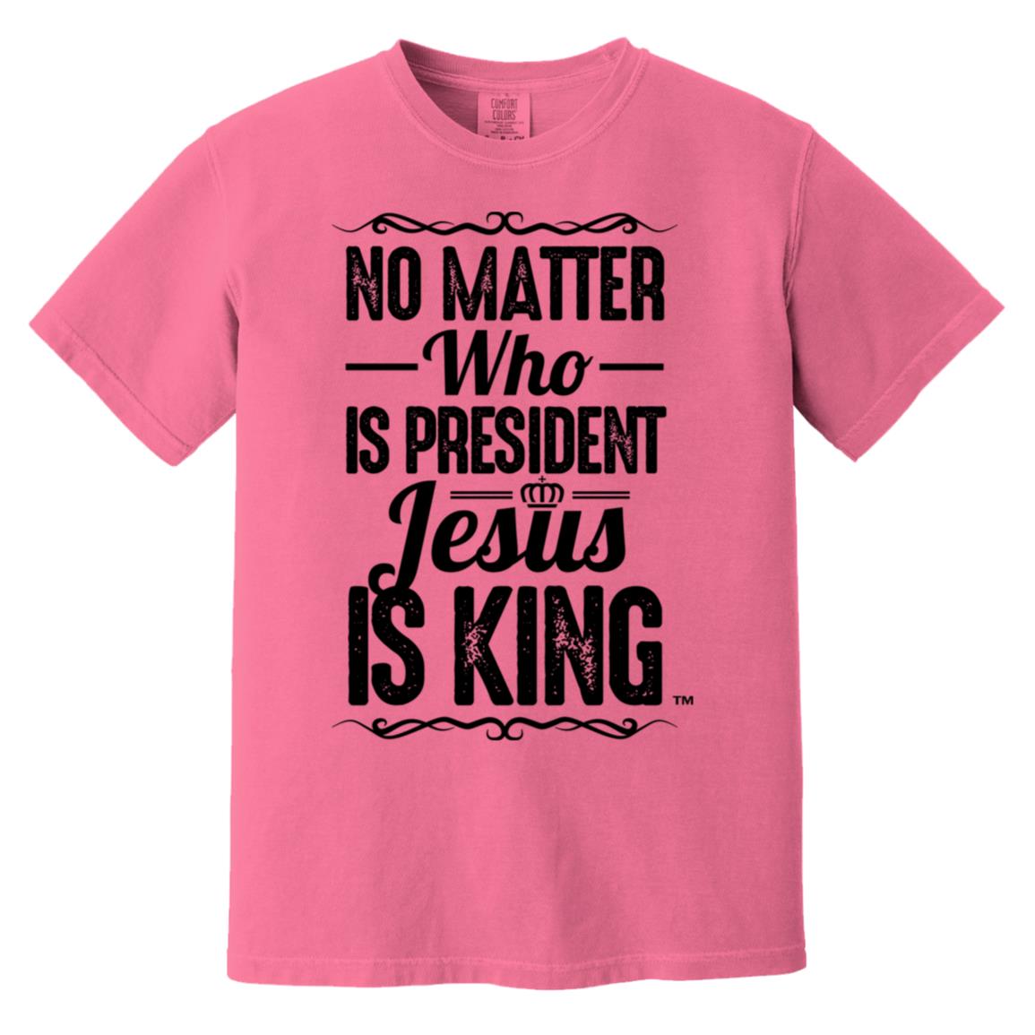 Jesus is King Men's Soft-Washed Comfort Cotton Short Sleeve T-Shirt