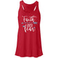 Faith Over Fear - Mother's Day Women's Flowy Racerback Tank