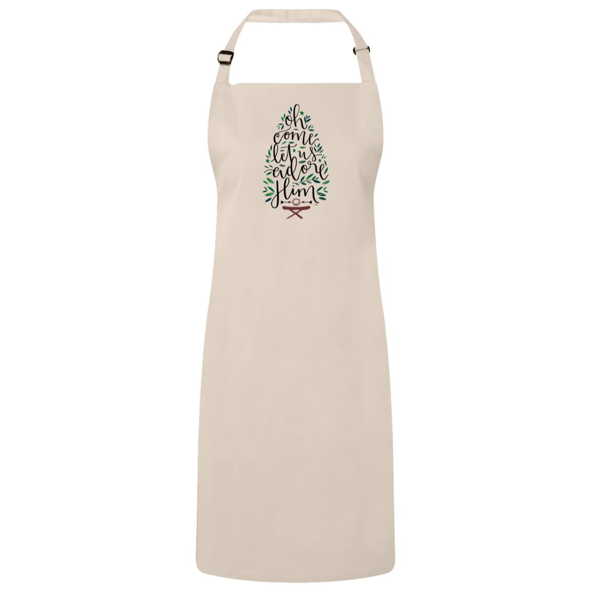 Let us adore Him - Sustainable Unisex Bib Apron