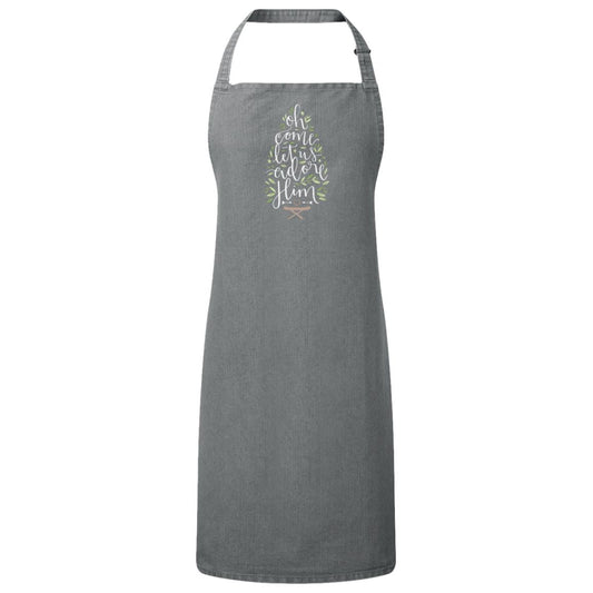 Let us adore Him - Sustainable Unisex Bib Apron