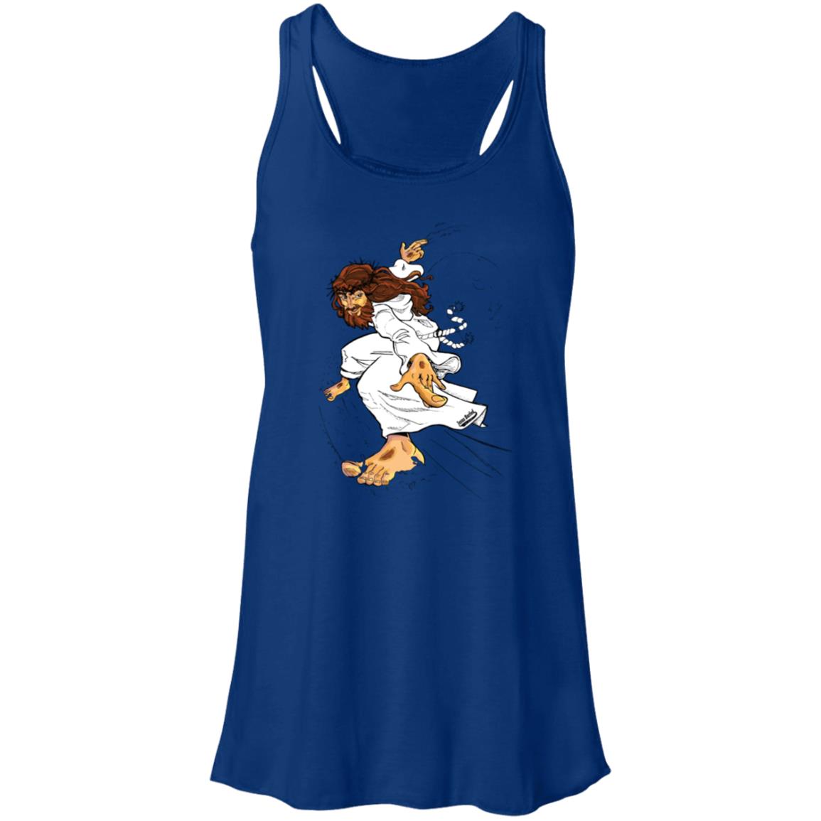 Big Jesus - Women's Flowy Racerback Tank