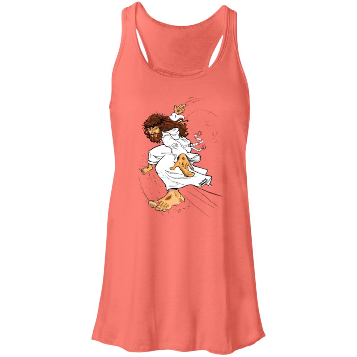 Big Jesus - Women's Flowy Racerback Tank