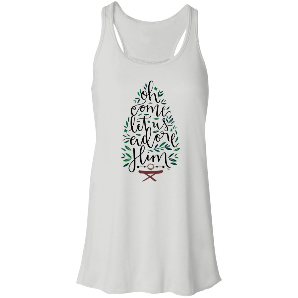 Let us adore Him - Women's Flowy Racerback Tank