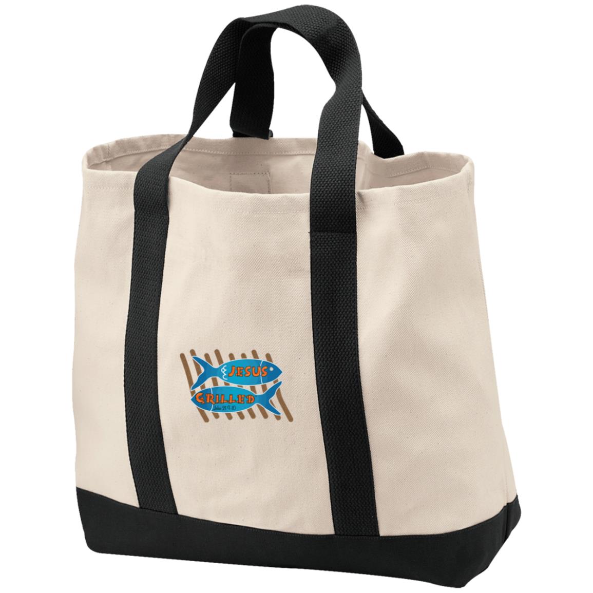 Grilled Fish 2-Tone Shopping Tote