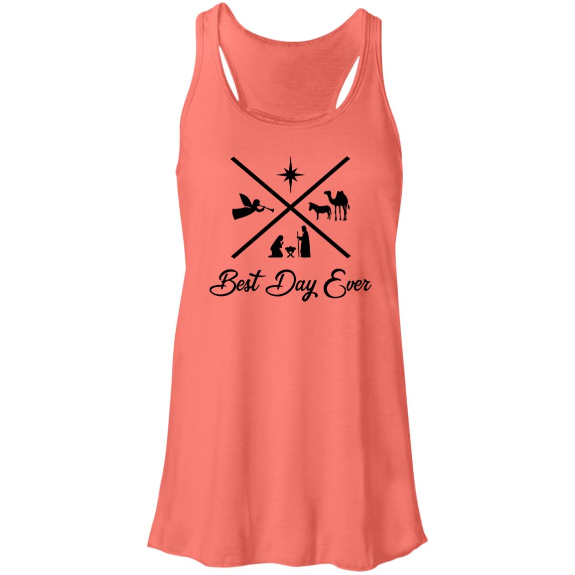 Best Day Ever - Women's Flowy Racerback Tank