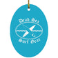 Dead Sea Surf Gear - Oval Ornament