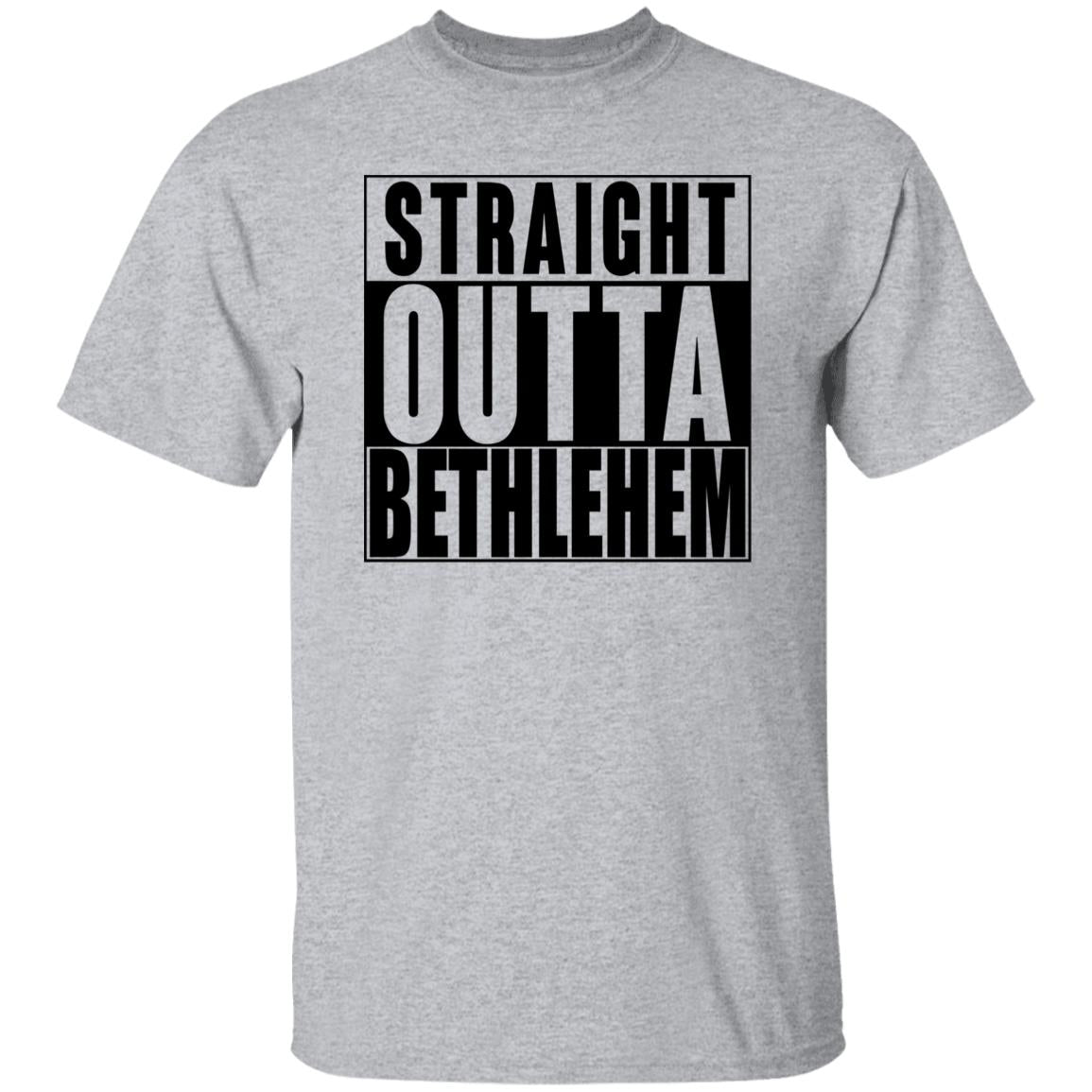 Straight Outta Bethlehem - Men's Cotton Short Sleeve T-Shirt