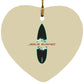 Broken Board Heart Ornament