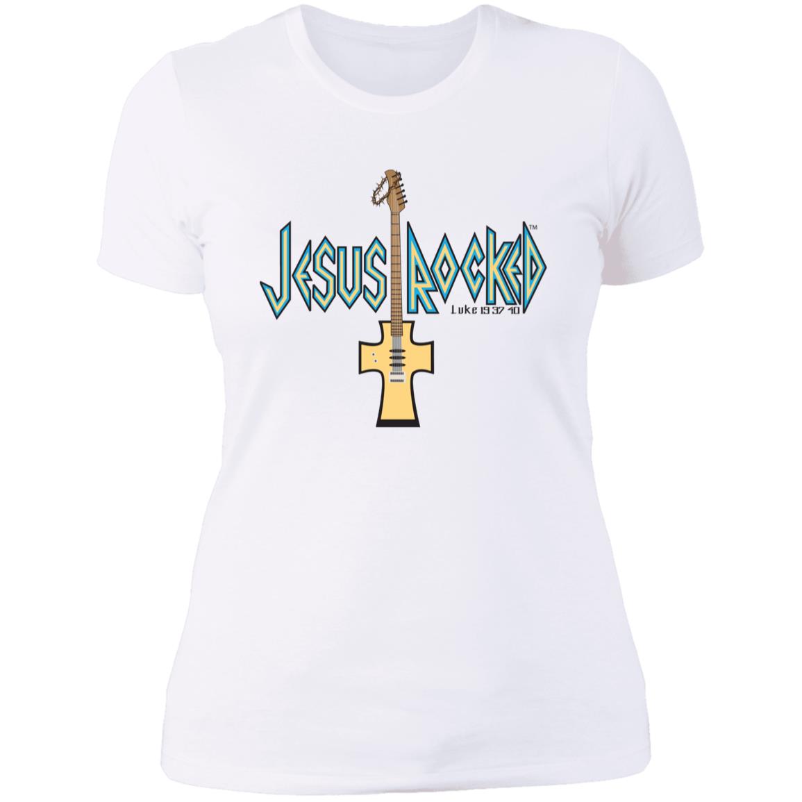 Cross Guitar - Women's Boyfriend T-Shirt