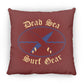 Dead Sea Surf Gear Large Square Pillow