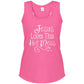 Jesus Loves This Hot Mess Mother's Day Women's Tri-Blend Racerback Tank