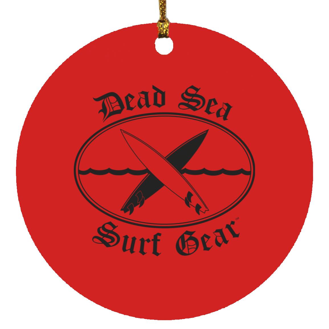 Dead Sea Surf Gear Circle Ornament