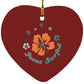 Ring of Flowers Heart Ornament