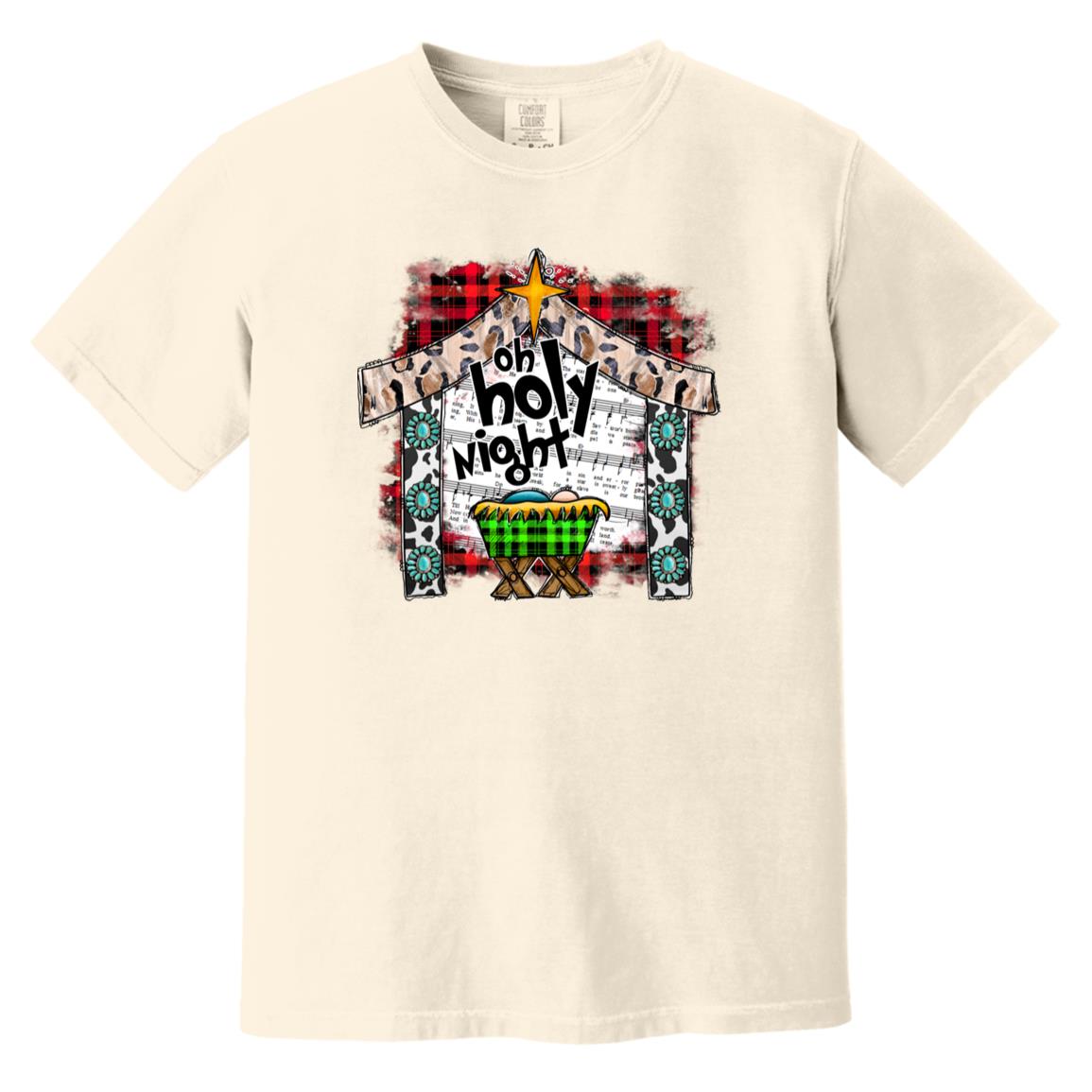 Oh Holy Night - Men's Soft-Washed Comfort Cotton Short Sleeve T-Shirt