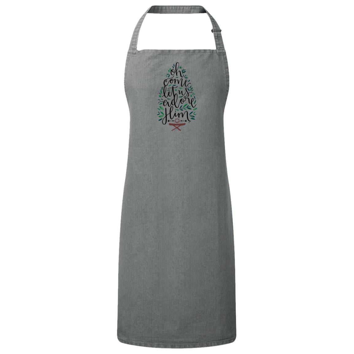 Let us adore Him - Sustainable Unisex Bib Apron