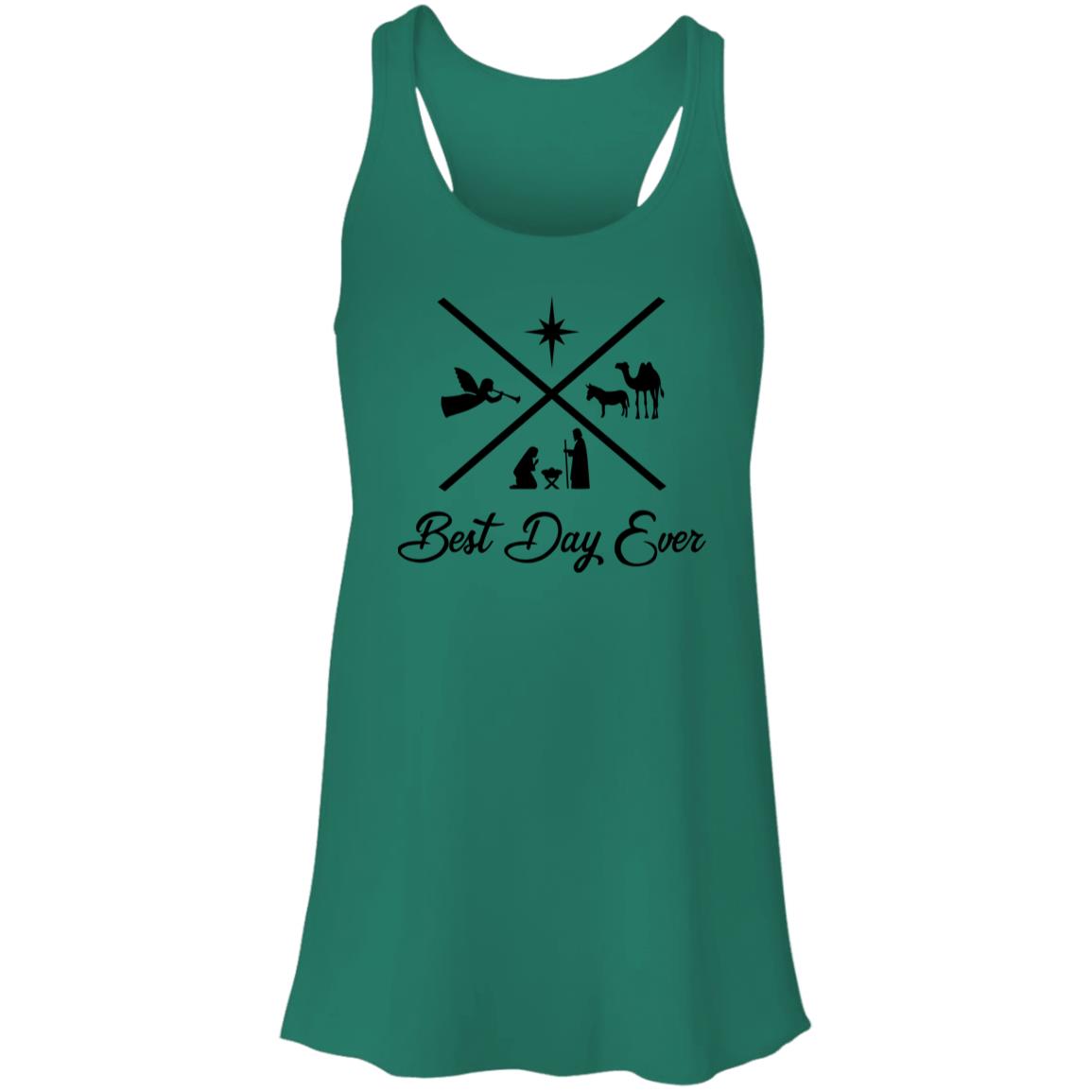 Best Day Ever - Women's Flowy Racerback Tank