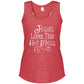 Jesus Loves This Hot Mess Mother's Day Women's Tri-Blend Racerback Tank