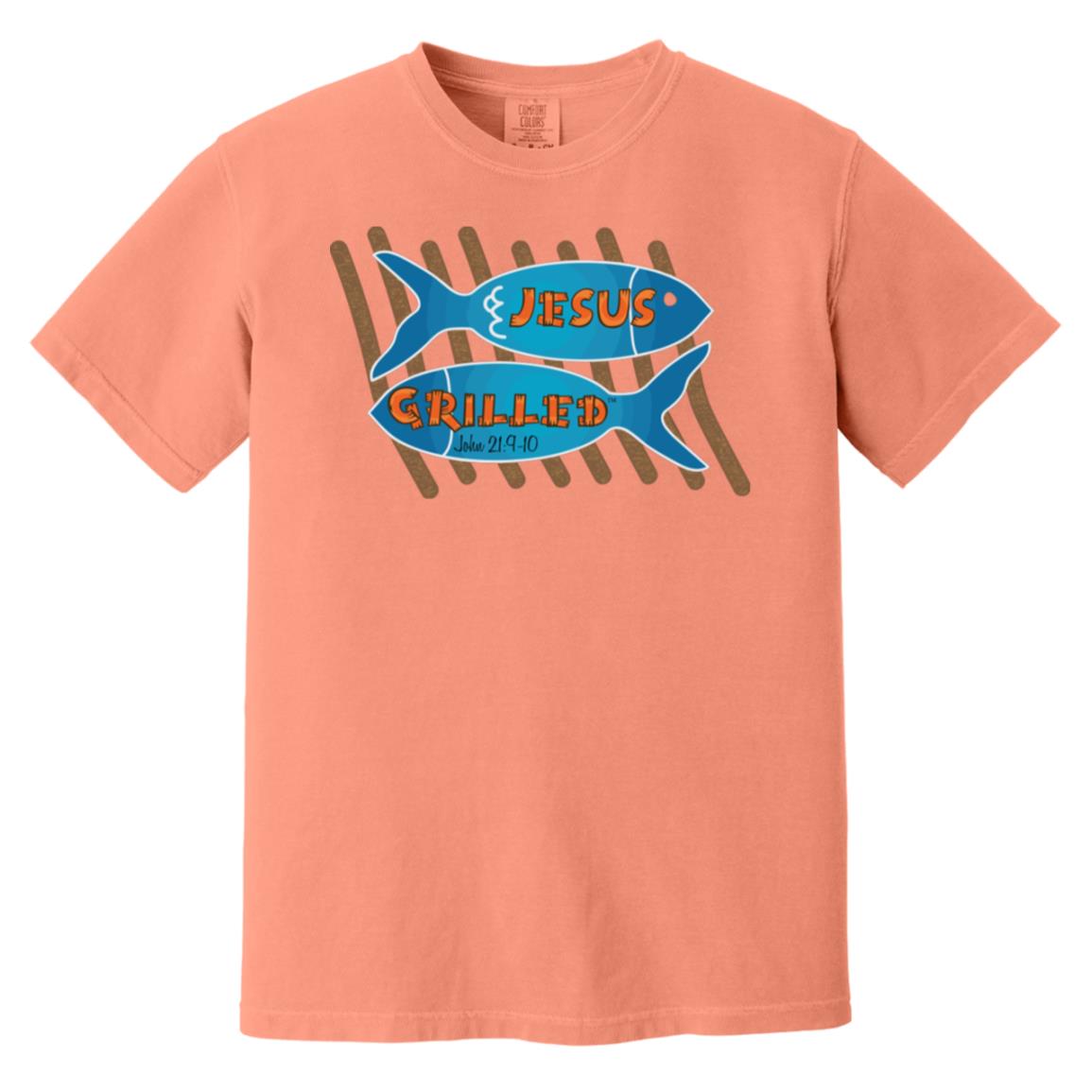 Grilled Fish Men's Soft-Washed Comfort Cotton Short Sleeve T-Shirt