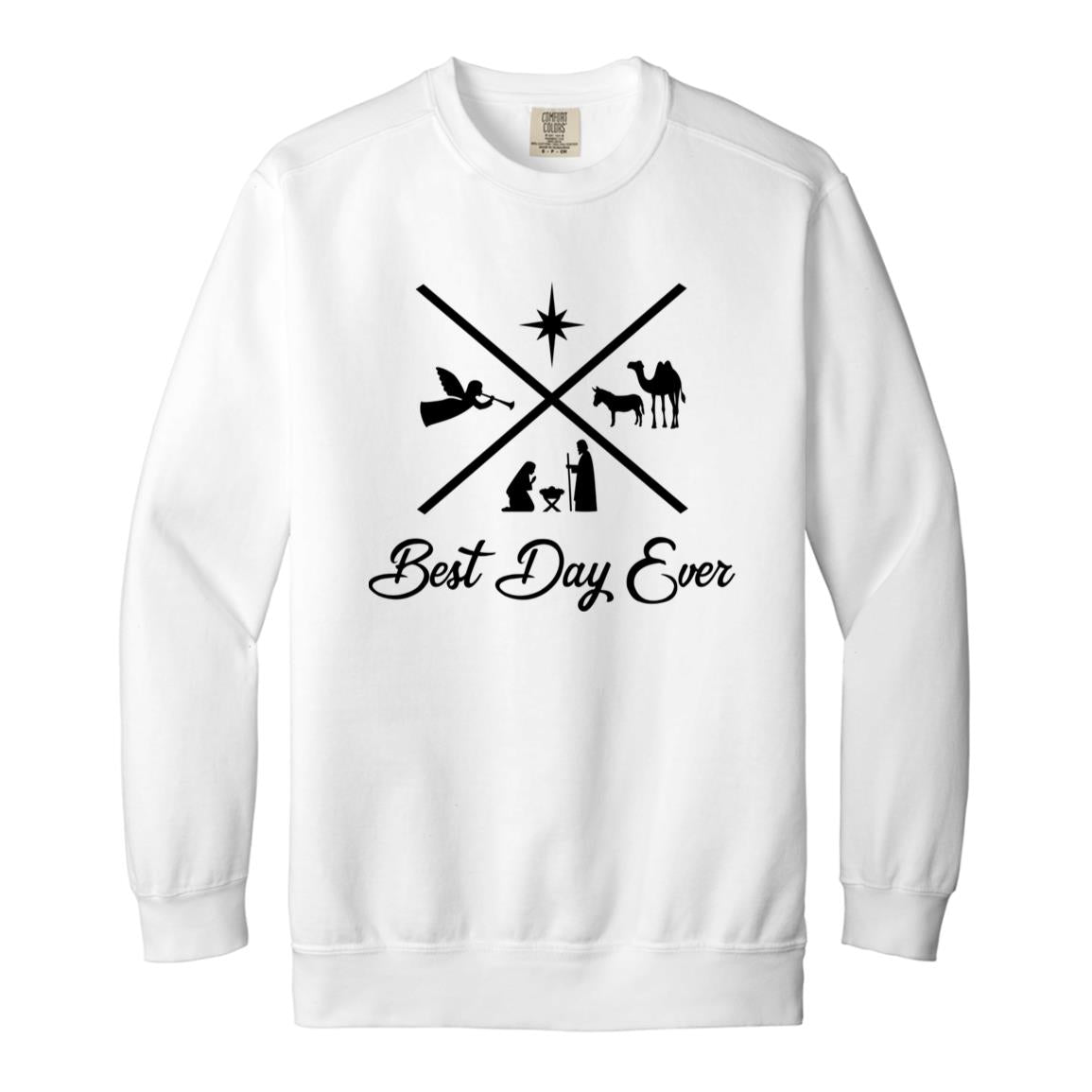 Best Day Ever - Men/Women Unisex Soft-Washed Crewneck Sweatshirt