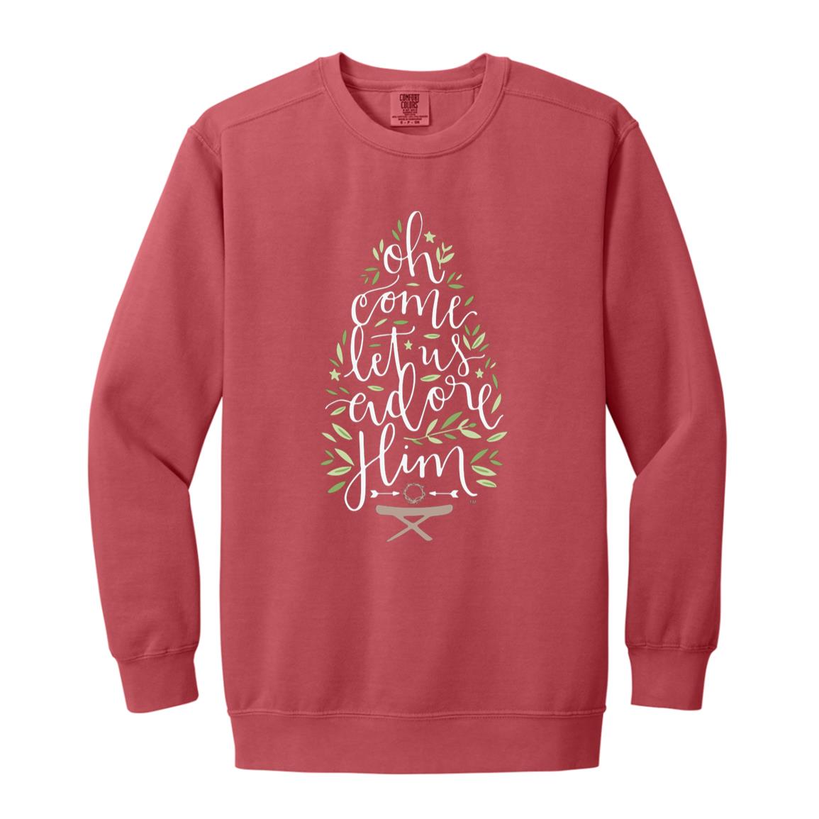 Let us adore Him - Men/Women Unisex Soft-Washed Crewneck Sweatshirt