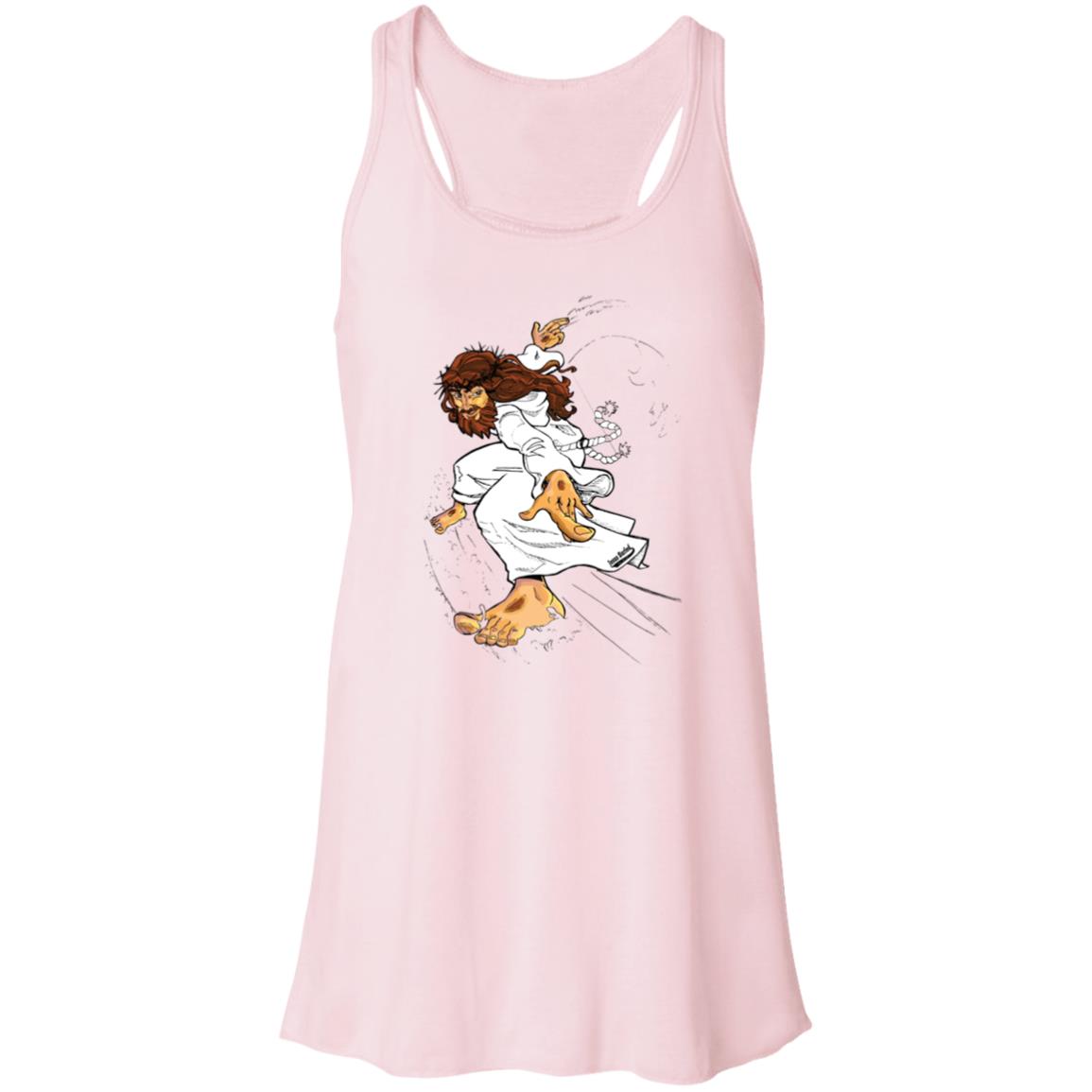 Big Jesus Women's Flowy Racerback Tank