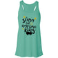 Glory to the new born King - Women's Flowy Racerback Tank