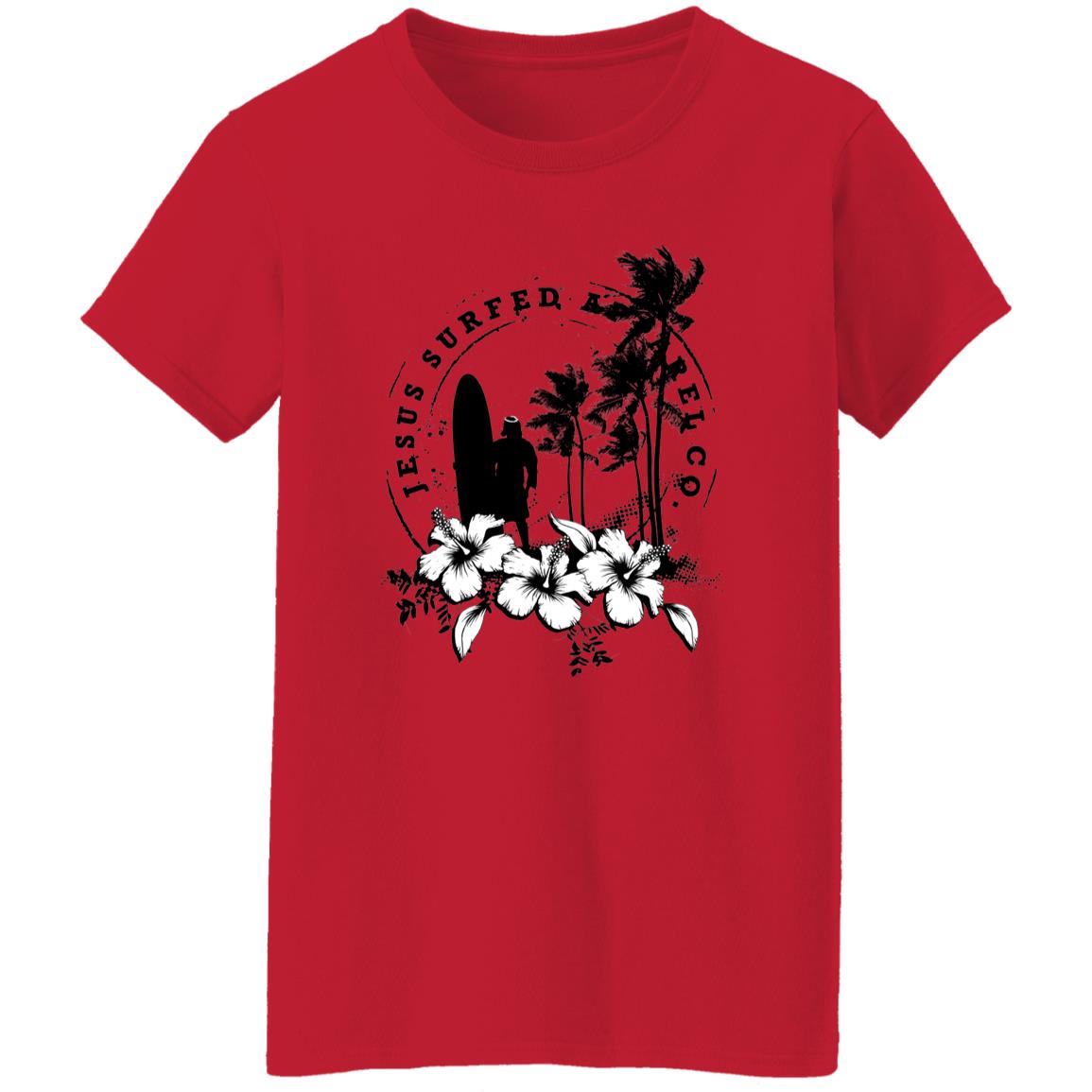 Jesus Surfed Apparel - Women's Cotton T-Shirt