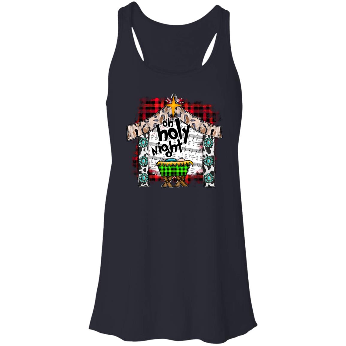 Oh Holy Night - Women's Flowy Racerback Tank