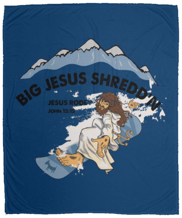 Shredd'n Jesus Cozy Plush Fleece Blanket - 50x60