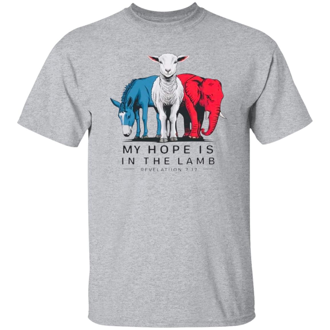 Hope in the Lamb - Men's Cotton Short Sleeve T-Shirt