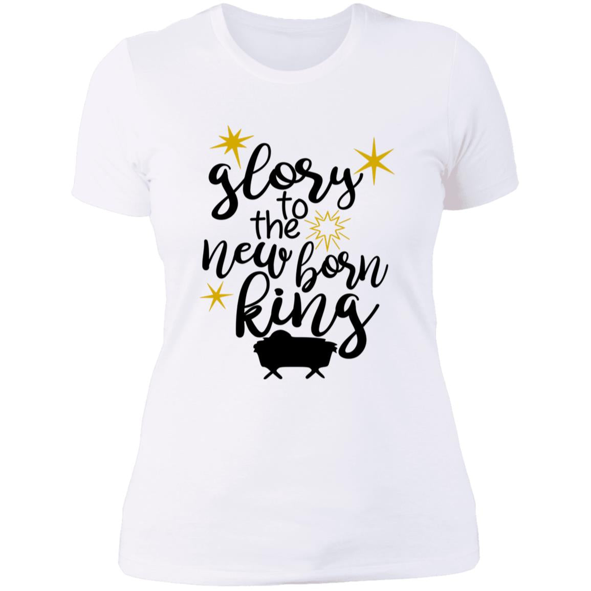 Glory to the new born King - Women's Boyfriend T-Shirt