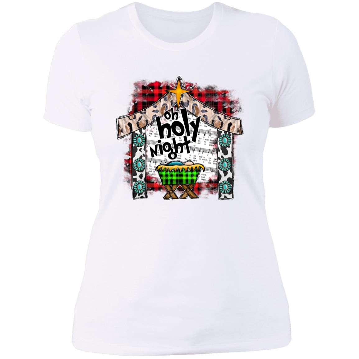 Oh Holy Night - Women's Boyfriend T-Shirt