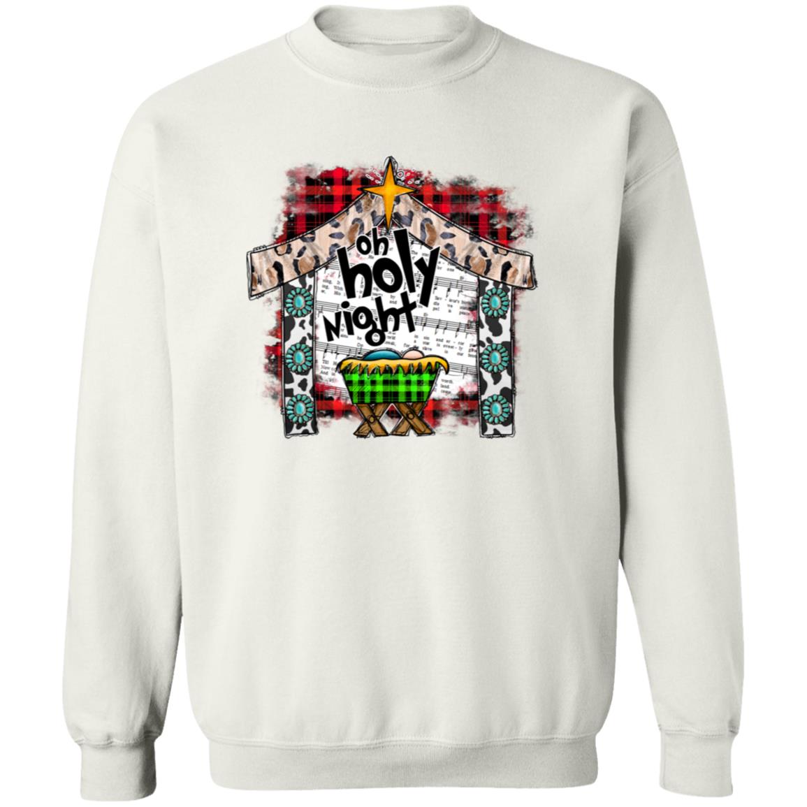 Oh Holy Night - Men/Women Unisex Crewneck Sweatshirt