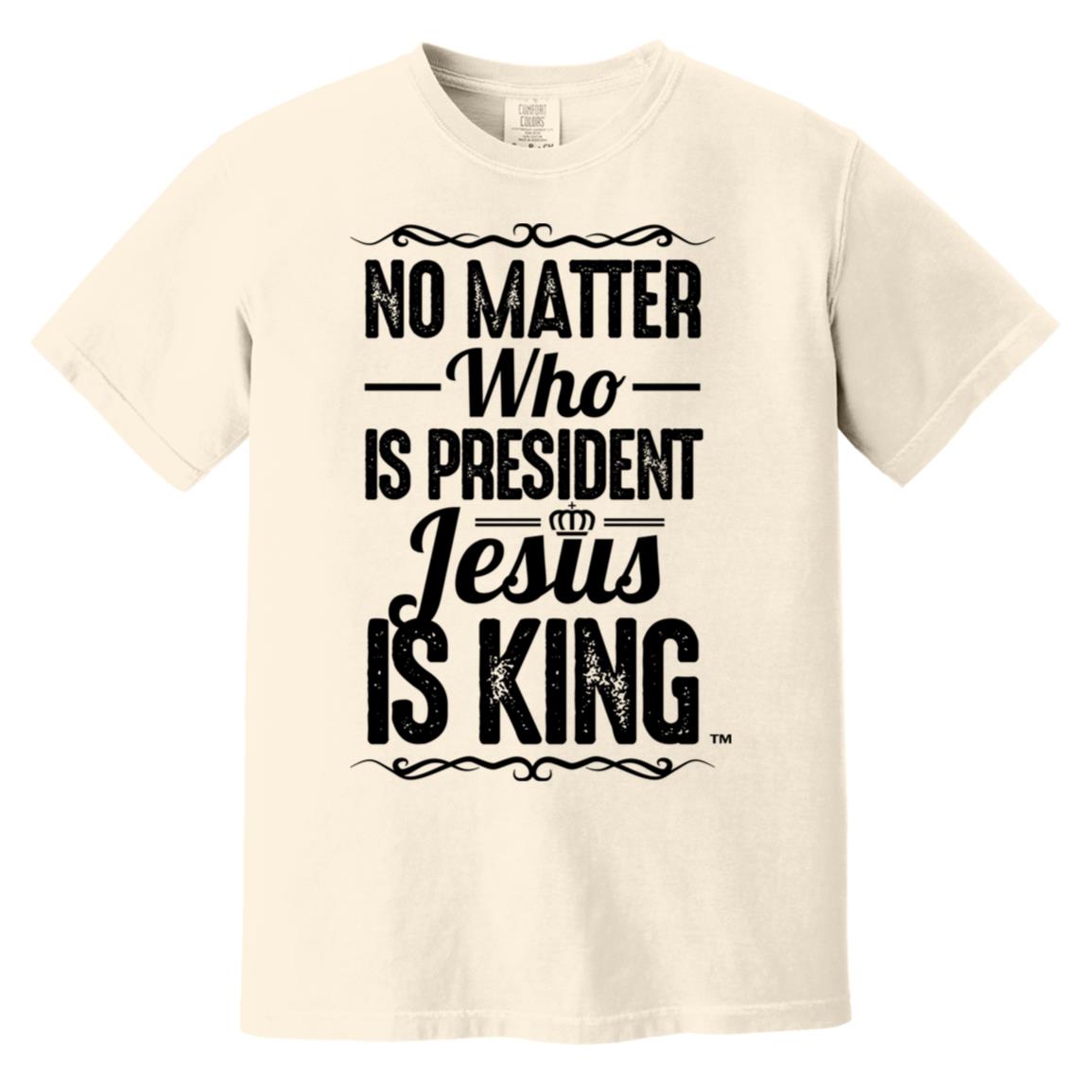 Jesus is King Men's Soft-Washed Comfort Cotton Short Sleeve T-Shirt