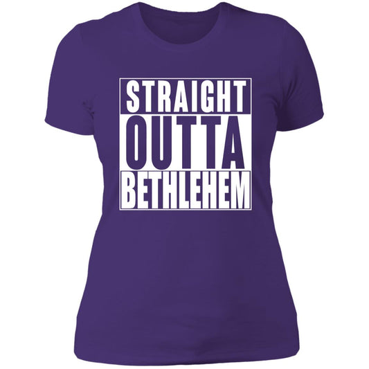 Straight Outta Bethlehem - Women's Boyfriend T-Shirt