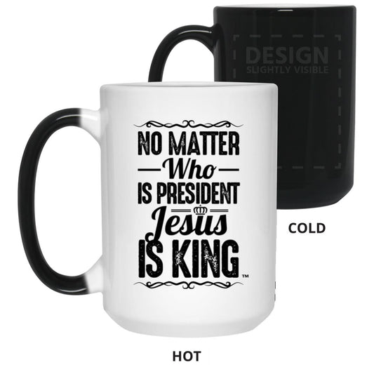 Jesus is King 15oz Color Changing Mug