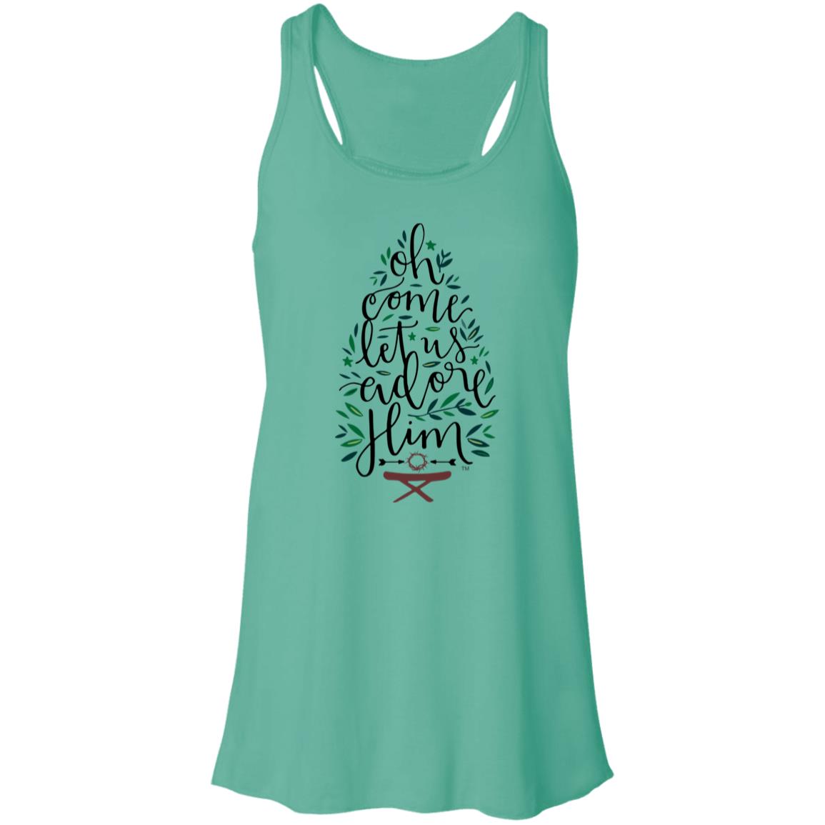 Let us adore Him - Women's Flowy Racerback Tank