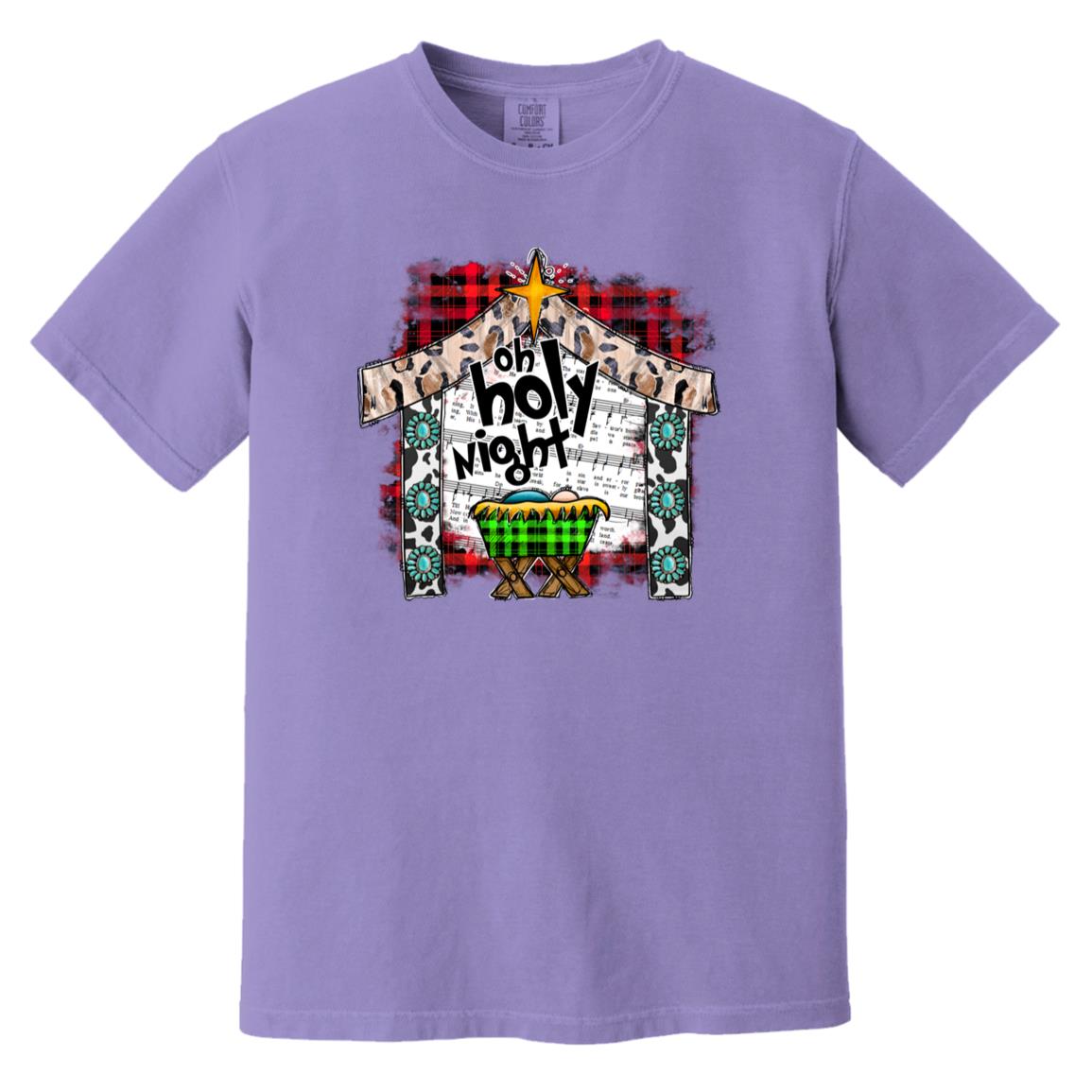 Oh Holy Night - Men's Soft-Washed Comfort Cotton Short Sleeve T-Shirt