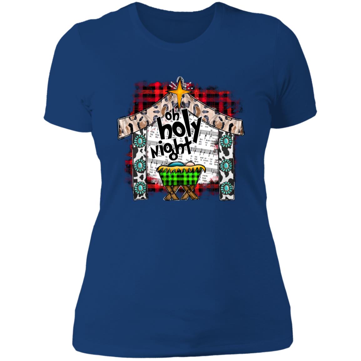 Oh Holy Night - Women's Boyfriend T-Shirt