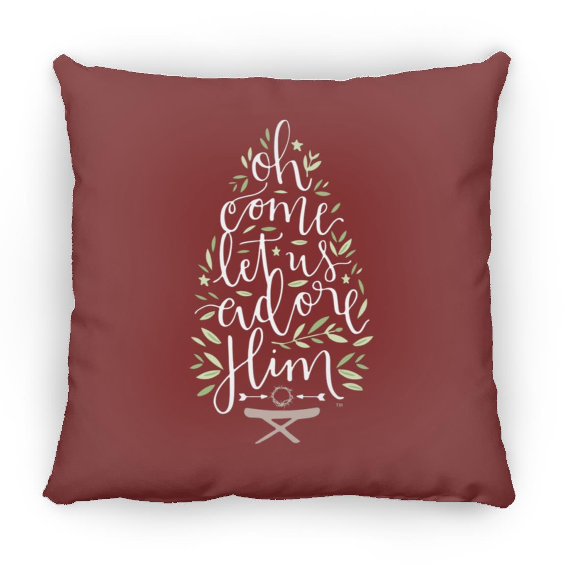 Let us adore Him - Large Square Pillow