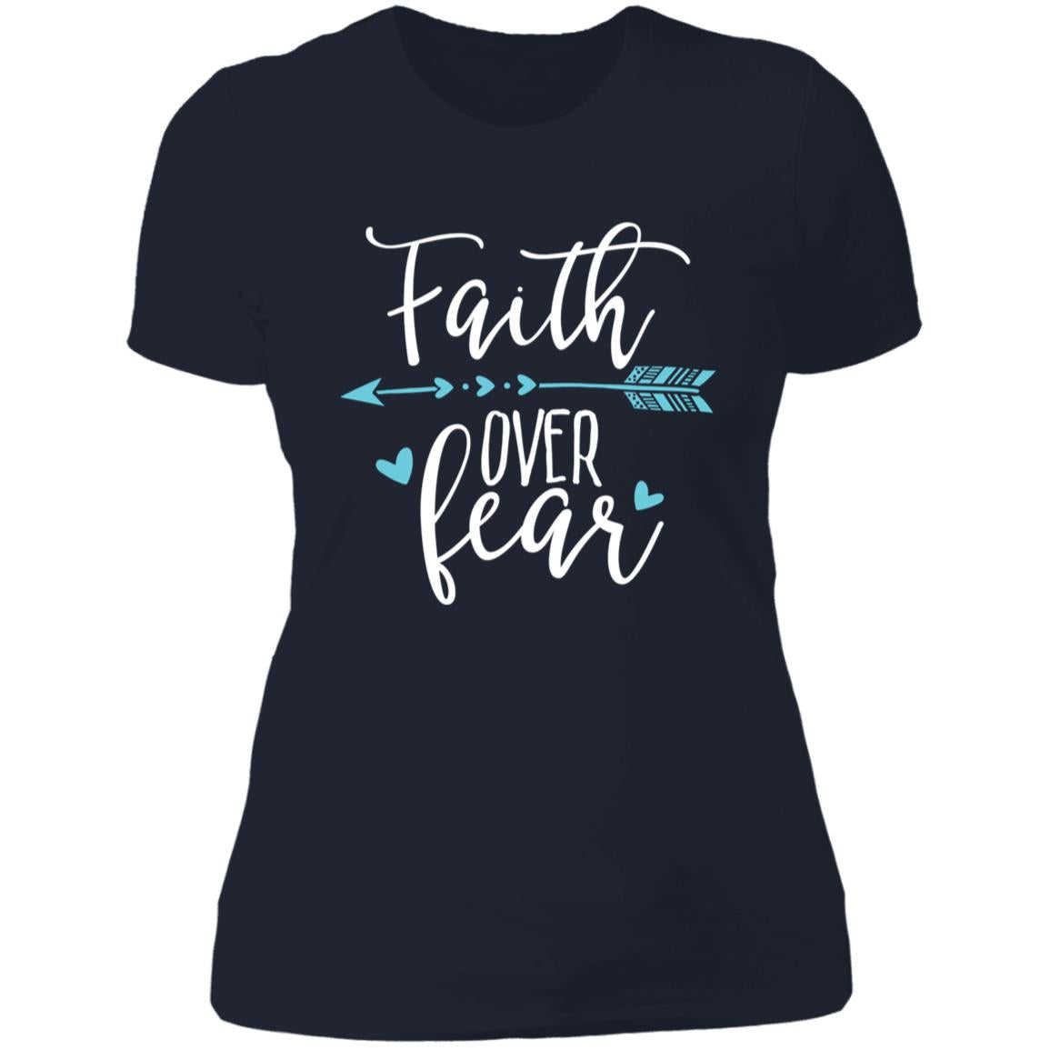 Faith Over Fear Mother's Day Women's Boyfriend T-Shirt