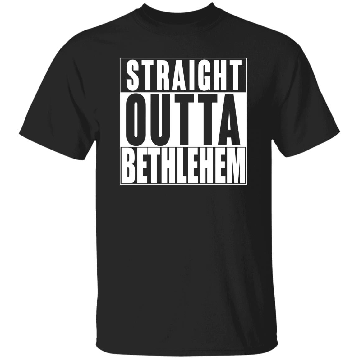 Straight Outta Bethlehem - Men's Cotton Short Sleeve T-Shirt