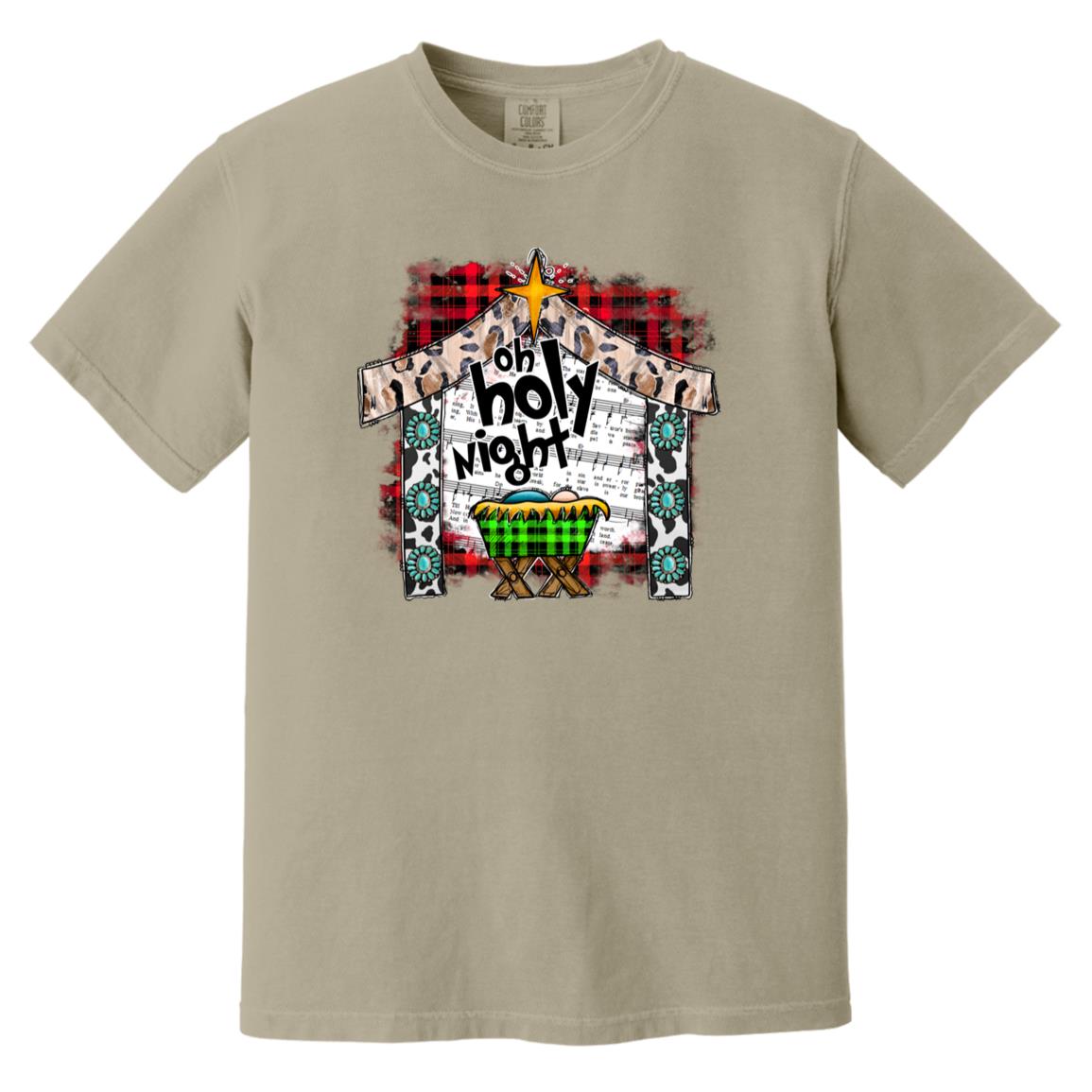 Oh Holy Night - Men's Soft-Washed Comfort Cotton Short Sleeve T-Shirt