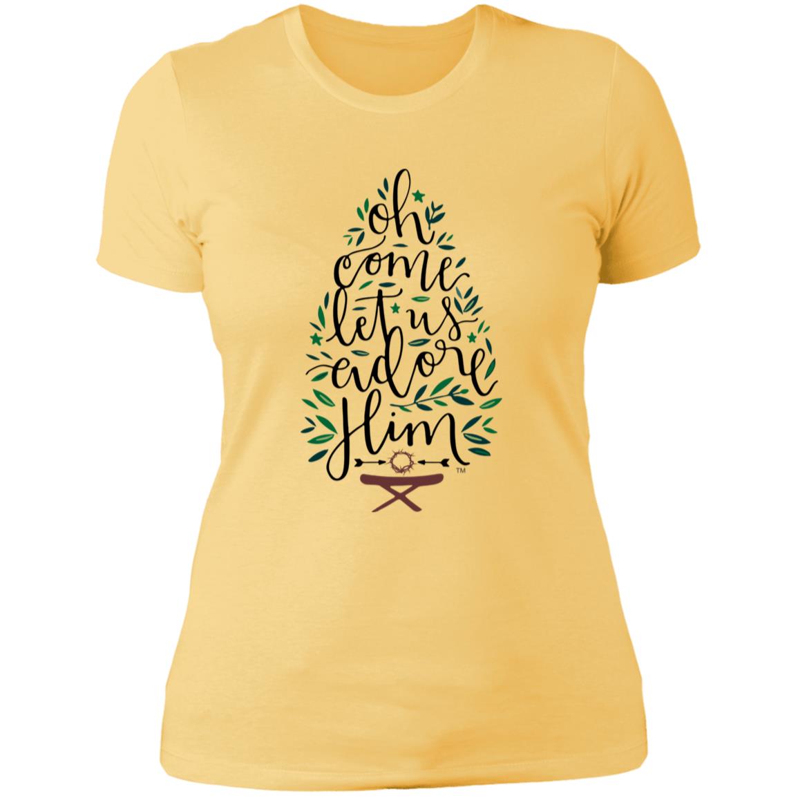 Let us adore Him - Women's Boyfriend T-Shirt