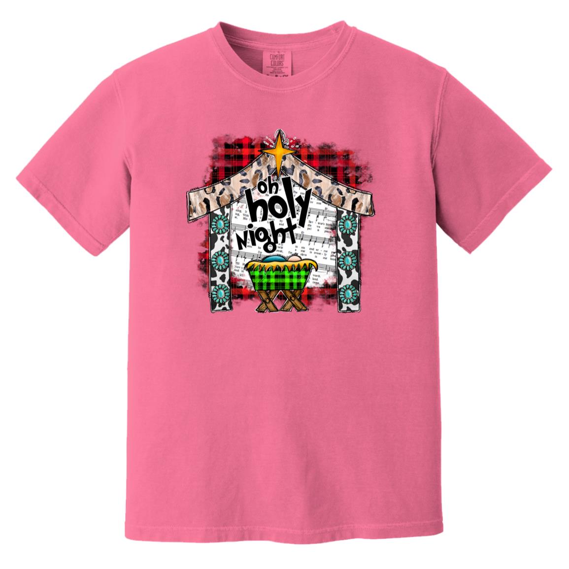 Oh Holy Night - Men's Soft-Washed Comfort Cotton Short Sleeve T-Shirt