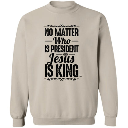 Jesus is King Men/Women Unisex Crewneck Sweatshirt