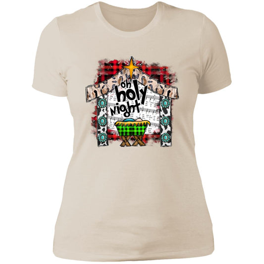 Oh Holy Night - Women's Boyfriend T-Shirt