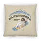 Shredd'n Jesus Large Square Pillow